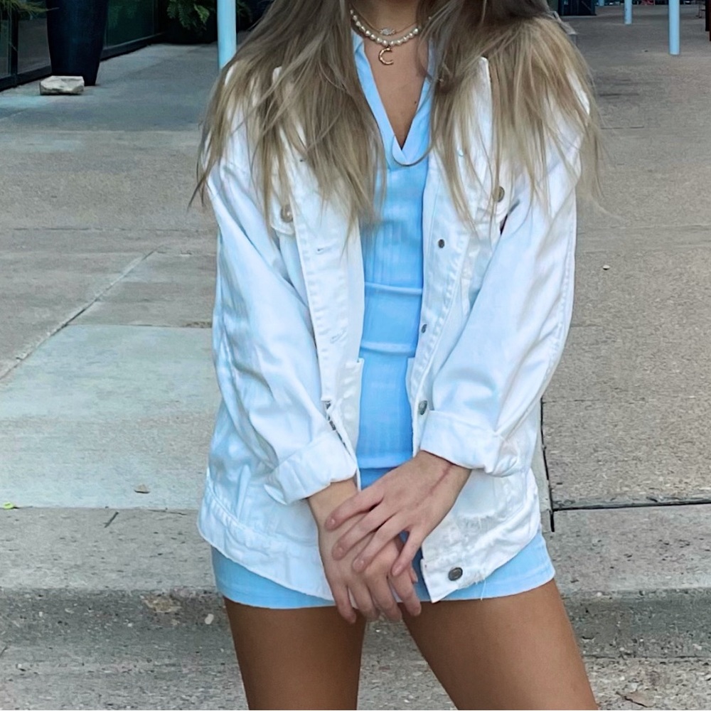 White Jean Jacket